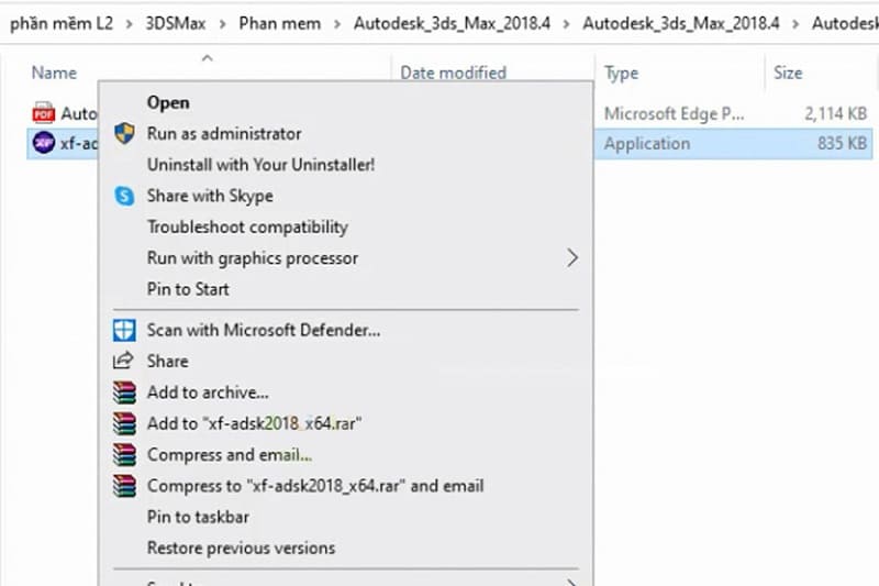 Copy file kích hoạt